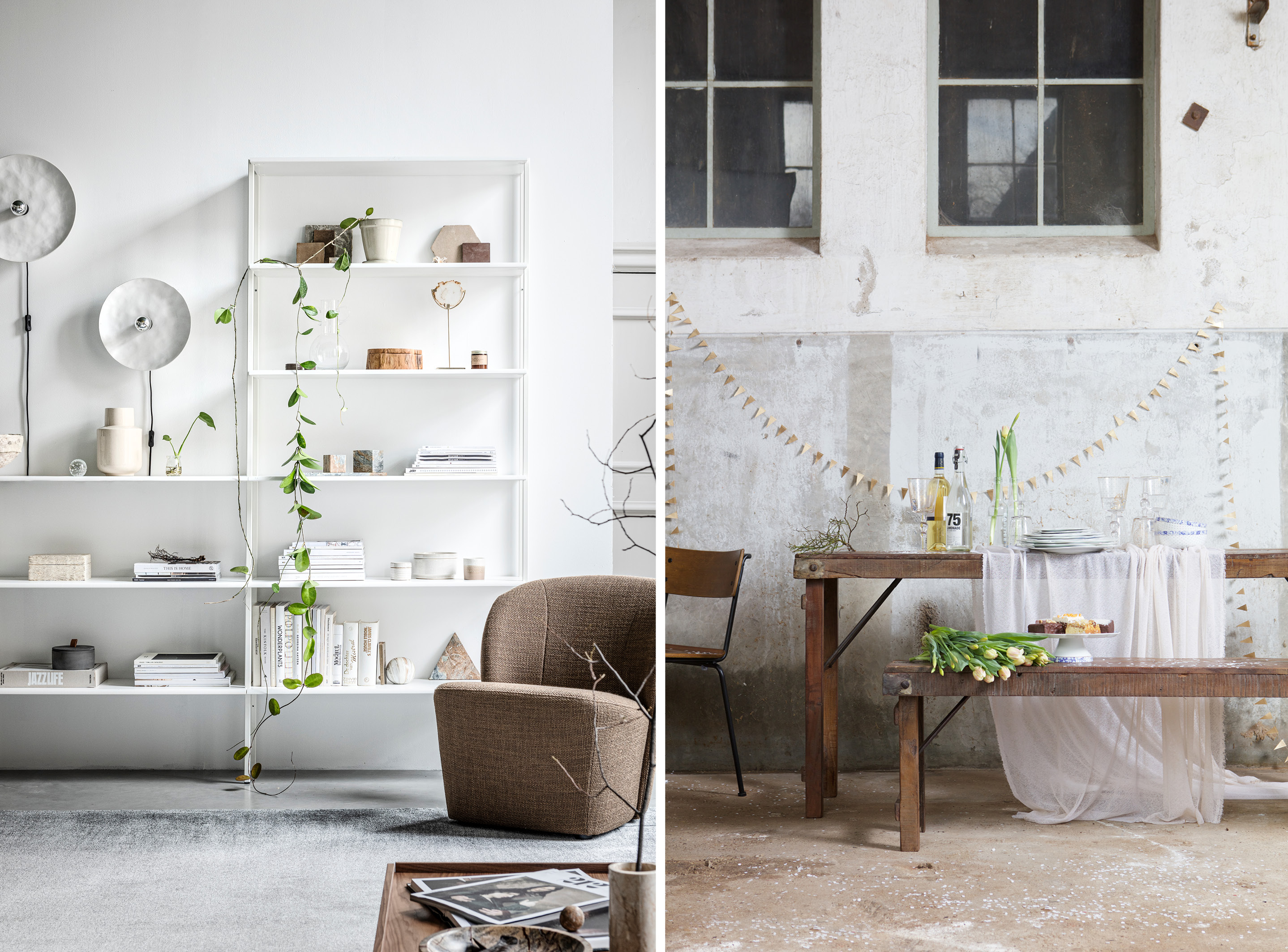 Sfeerbeeld Lofty, Rack en Thom unieke tafel